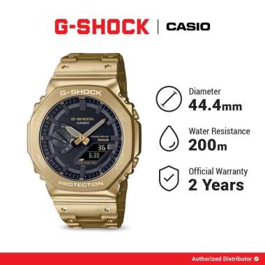 G-Shock Jam Tangan Pria GM-B2100GD-9A Original Full Metal Gold