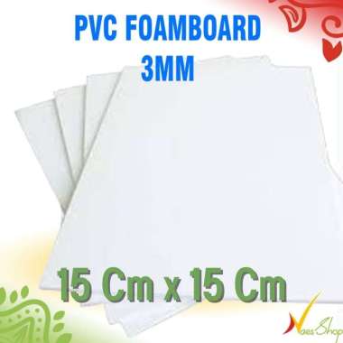 PVC Foam board 3mm lembaran 15cmx15cm