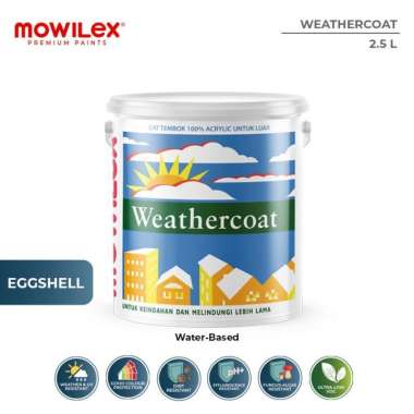 CAT TEMBOK MOWILEX EMULSION GLOSS / MOWILEX WEATHERCOAT / EKSTERIOR 2.5 L/20 LITER 20 LITER