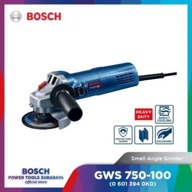 Mesin Gerinda 4&quot; Bosch GWS 750-100 Slide Switch Heavy Duty