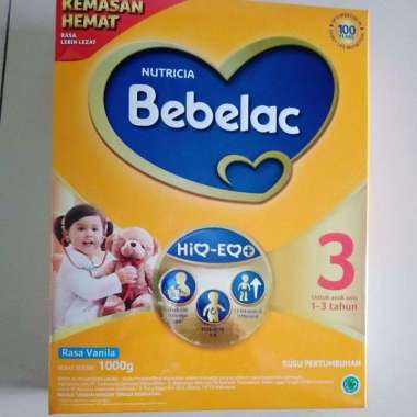 Bebelac 3 1000gr - Susu Balita 1-3 Tahun Vanila