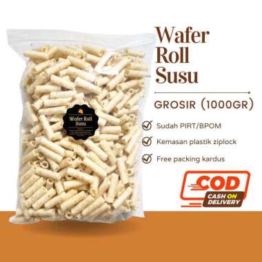 Wafer Roll Susu (Grosir) 1000gr / Snack Cemilan Camilan Astor Mini 1000gr