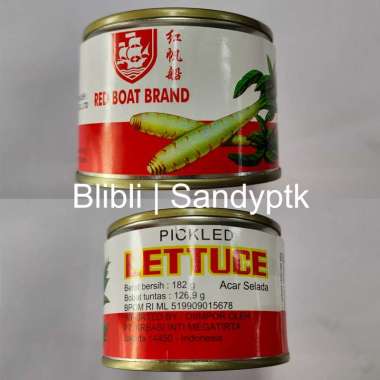 Acar Selada Salad Crispy Kapal Merah Red Boat Brand Pickled Lettuce Vegetarian