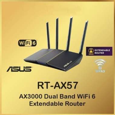 ROUTER ASUS RT-AX57 AX3000 Dual Band WiFi 6 Extendable Router AX57 AX 57