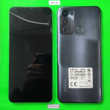 LCD FULLSET PLUS FRAME BAZEL BACKDOOR INFINIX HOT 12I ORIGINAL COPOTAN