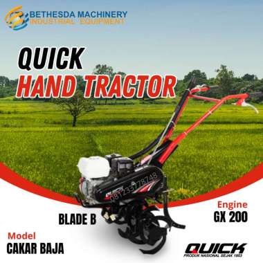 Mesin Traktor Quick Cakar Baja + Honda GX 200 Blade B