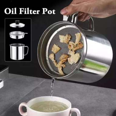 Pot Oil - Tempat Saringan Minyak Goreng - POT OIL Food Grade OIL FILTER POT