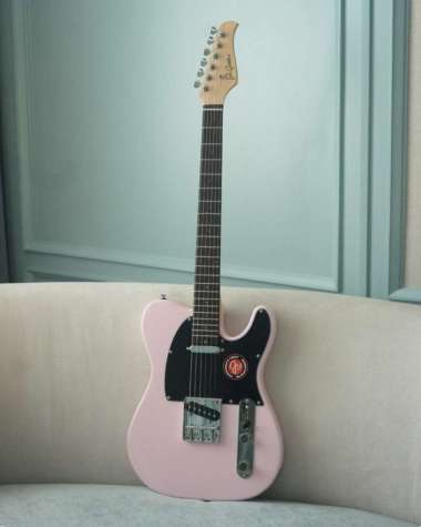 JS Guitars JS TL Munsell Series Powder Pink Electric Guitar