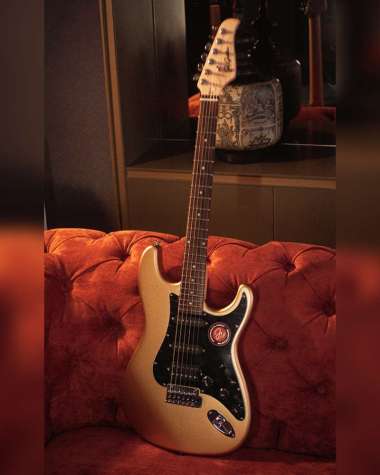 JS Guitars JS ST-2 HSS Nova Series Gold Electric Guitar