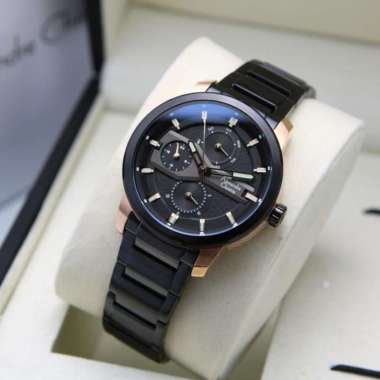 JAM TANGAN WANITA ALEXANDRE CHRISTIE AC 6562 / AC6562 ORIGINAL ROSEGOLD BLACK