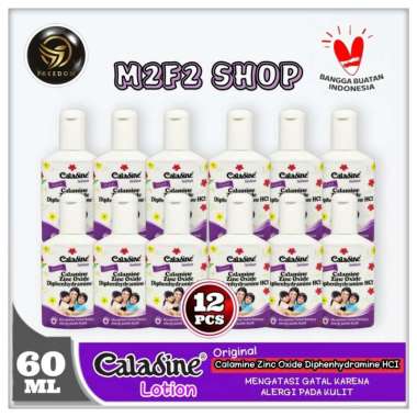 Caladine Lotion Bedak Gatal Antiseptik Cair - 60 ml (Kemasan 12 Pcs)