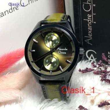 Original 100%!! Alexandre Christie Pria AC 6573 / AC6573 Black Green Garansi Resmi 1 tahun