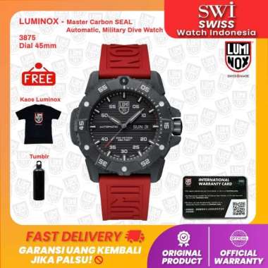 Jam Tangan Pria Analog LUMINOX 3875 Master Carbon SEAL Automatic