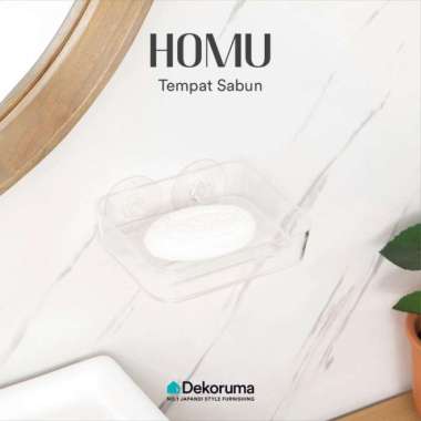 Dekoruma HOMU Tempat Sabun Mandi dengan Suction Holder