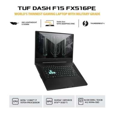 ASUS TUF Dash F15 FX516PE-I7R5B6T-O - Eclipse Gray