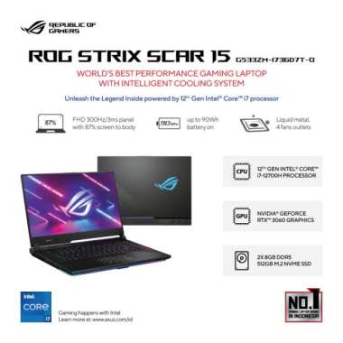 ASUS ROG Strix SCAR 15 G533ZM-I736D7T-O - Off Black