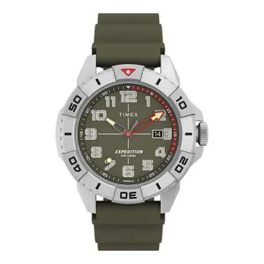 Jam Tangan Pria Timex Expedition TW2V40700 North Ridge Green Dial Green Silicone Strap