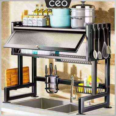 CEO Rak Wastafel Cuci Piring Dengan 75cm - (Hitam)