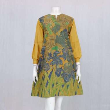 TUNIK BAJU KERJA BATIK CEMPAKA AYU 01JUMBO LD 125 LD 130 LD 140 LD 150 | DRESS BATIK OVER SIZE BUSUI