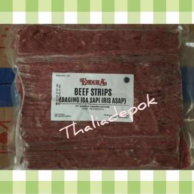 ENDURA BEEF STRIP/BEEF BACON/IRISAN DAGING SAPI 1KG, HALAL 100%