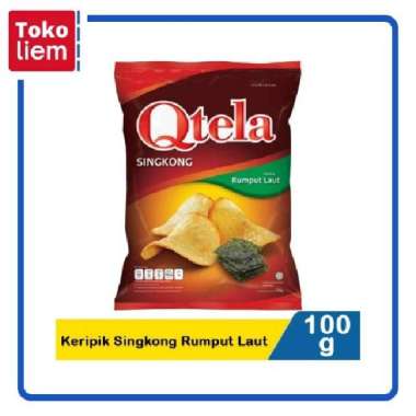 Qtela Keripik Singkong Rumput Laut 100G