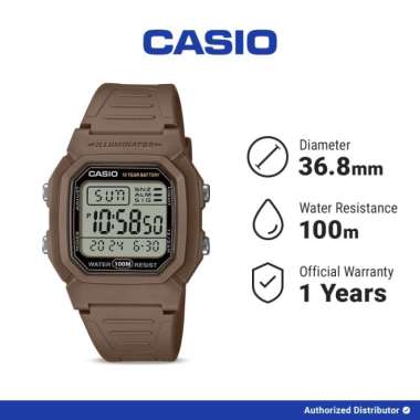 Casio General W-800H-5AVDF Jam Tangan Pria Original Digital Brown