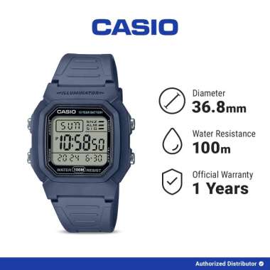 Casio General W-800H-2AVDF Jam Tangan Pria Original Digital Blue