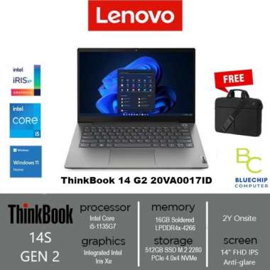 LENOVO THINKBOOK 14 G2 - i5-1135G7 14" FHD 16GB 512GB W10H+OHS