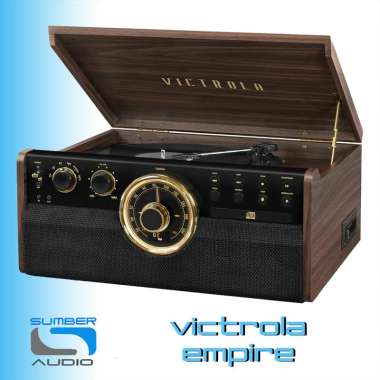 Turntable Victrola Empire Player CD Vinyl Bluetooth Cassette Radio
