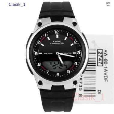 Original 100%!! CASIO AW-80-1AVDF Jam Tangan Pria Analog Digital