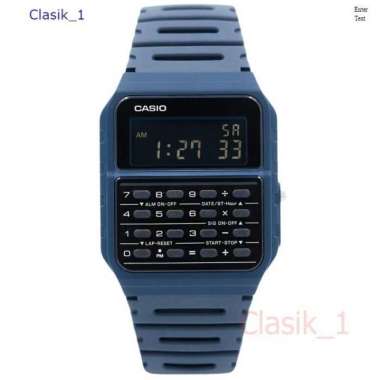 Original 100%!! CASIO CA-53WF-2BDF - Jam Tangan Kalkulator Biru - CA53
