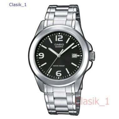 Original 100%!! CASIO MTP-1215A-1ADF - Jam Tangan Pria - Silver