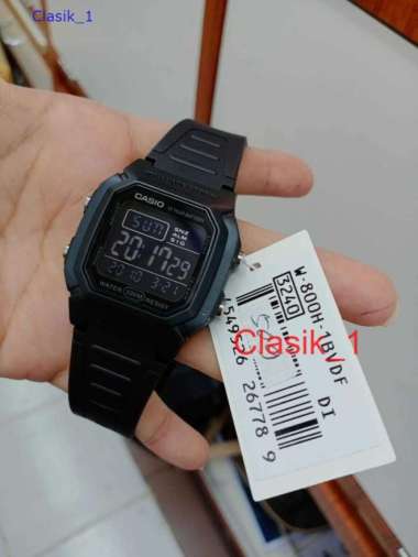 CASIO W-800H-1BVDF Jam Tangan Pria Digital Karet W800H