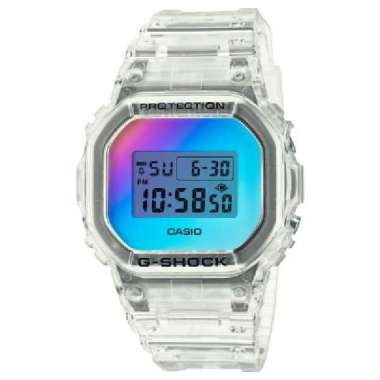 Original 100%!! Casio G-Shock DW-5600SRS-7DR Jam Digital Transparan