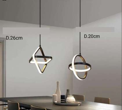 FL 1357 LAMPU GANTUNG SATUAN MINIMALIS MODERN LED NORDIC HARGA SATUAN BULAT