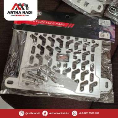 Tutup Radiator Cover Radiator Nmax Aerox PCX 150 Vario 125 Vario 150 Silver - Nmax Aerox