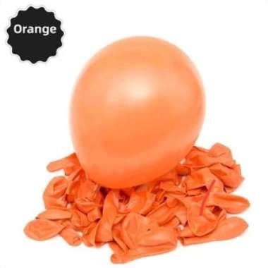 avita.id Balon Latex Metalik Satuan 1 pcs Balon Latex Metalik 12 Inch Orange