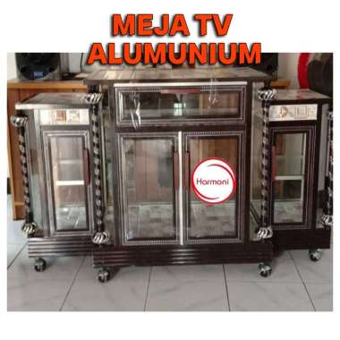 BUFET TV PENDEK BUFET TV AVALON PAJANGAN TV KRISTAL BUFET TV KRISTAL PENDEK FREE ONGKIR SERANG HITAM