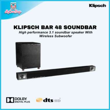 KLIPSCH SOUNDBAR BAR 48 DOLBY AUDIO WITH WIRELESS SUBWOOFER