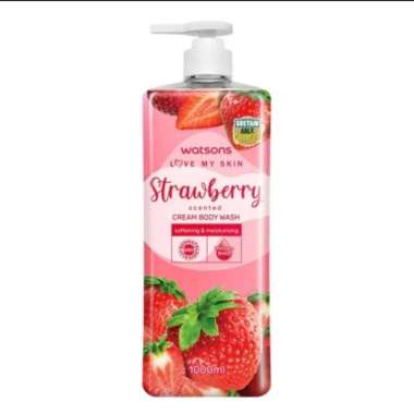 WATSON Bodywash 1 Liter Sabun Cair Watson 1000ml Strawberry