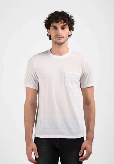 Manzone Kaos Lengan Pendek Pria - CALVO - WHITE WHITE S