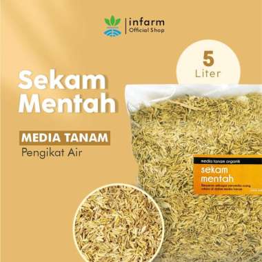 Infarm Sekam Padi 5 liter Free Peralatan Berkebun Label Tanam Surabaya