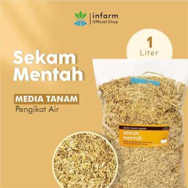 Infarm Sekam Padi 1,3 liter Free Peralatan Berkebun Label Tanam