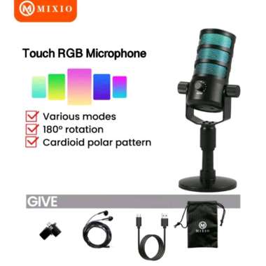 MIXIO TL-H1 Condenser Microphone USB Type-C with RGB Streaming &Gaming