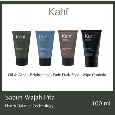 Kahf Face Wash 100ml 4 Varian Sabun Wajah Pria Hijau