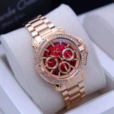 ALEXANDRE CHRISTIE AC 9205 / AC9205 ROSEGOLD RED SAPPHIRE WANITA ORI