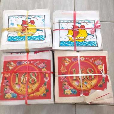 kimcua kapal Kim cua kapal emas gin perak kim kertas sembahyang bakar 168 gin/perak