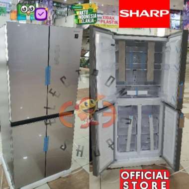 Sharp Sj If51Pg Cg Kulkas 4 Pintu Inverter Plasmacluster - Glass Door Terlaris