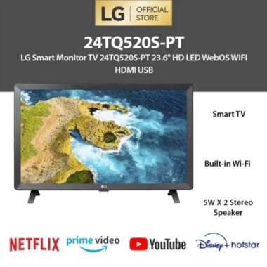Lg Led Smart Tv 24 Inch 24Tq520S Digital Tv 24" Monitor 24" 24Tq520 Terlaris