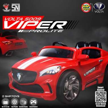 MAINAN ANAK MOBIL AKI VIPER PROLITE - VOLTA 5009 Merah
